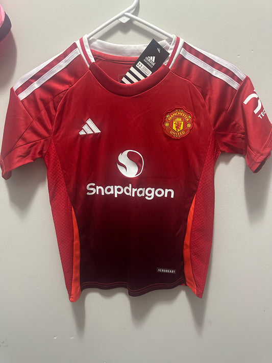 MAN UNITED Home K Mainoo size YOUTH LARGE/XL