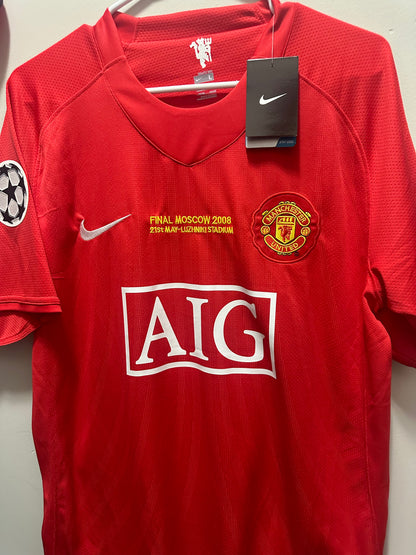 Manchester United RETRO Adult Large ROONEY! Home Champions League Edition