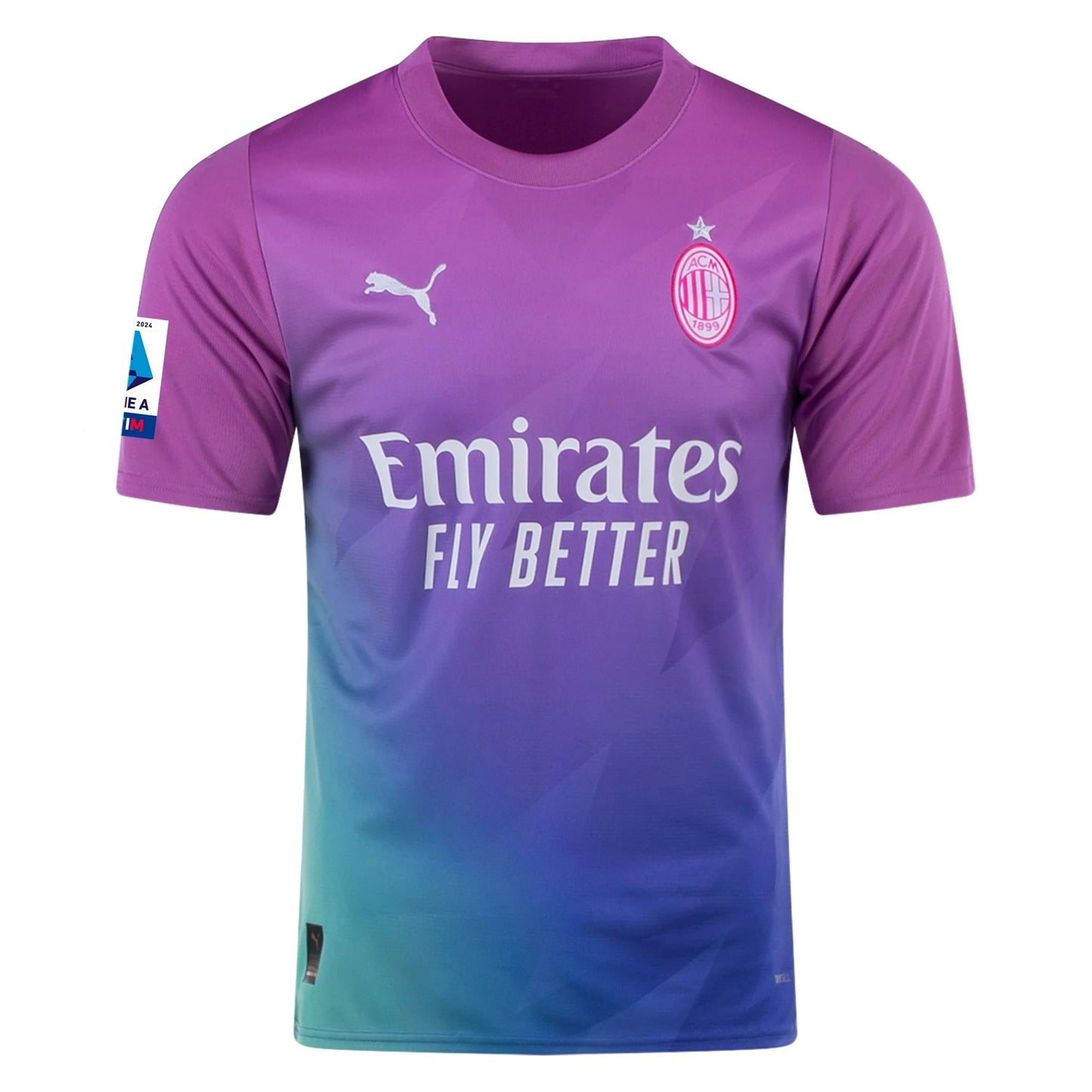 AC MILAN ADULT XL RAFA LEAO 3RD JERSEY PINK CHAMPIONS LEAGUE PATCH EDITION