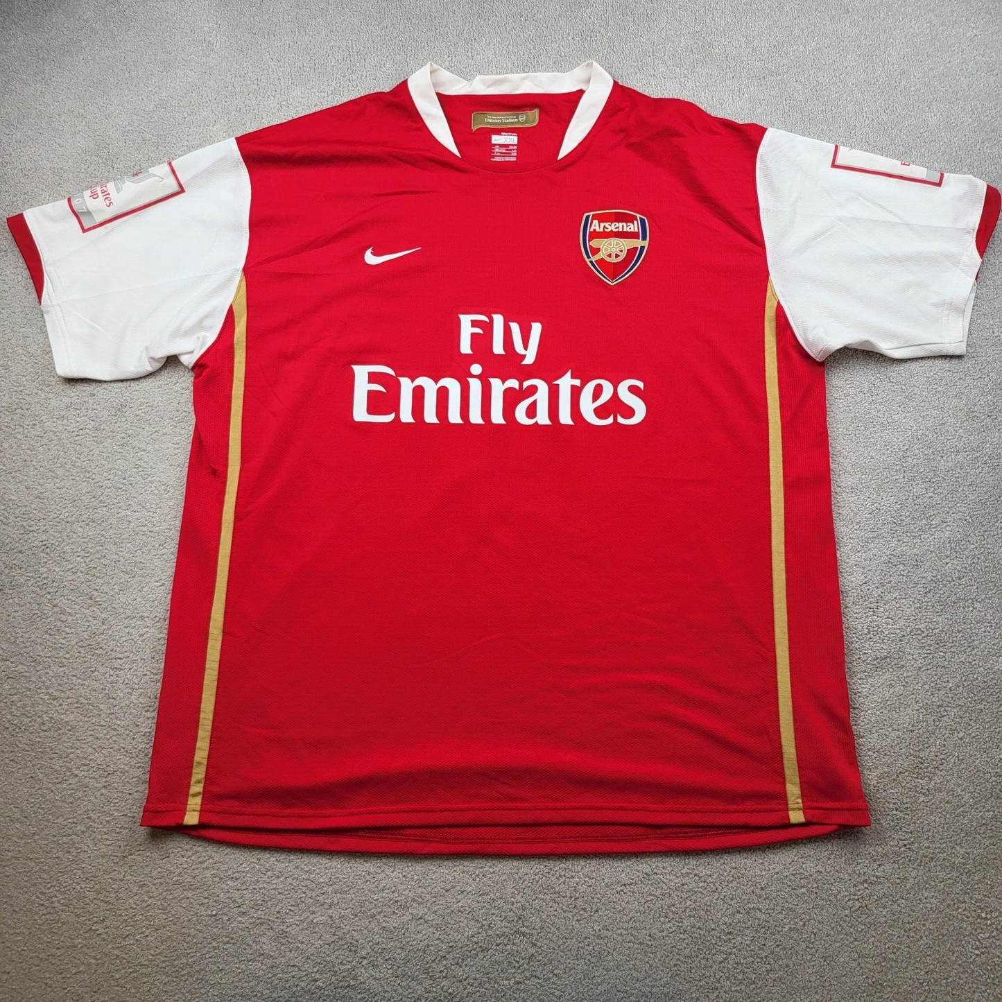 Arsenal Shirt 2XL Red Home Kit 2006 2007 2008 Nike Eduardo da Silva