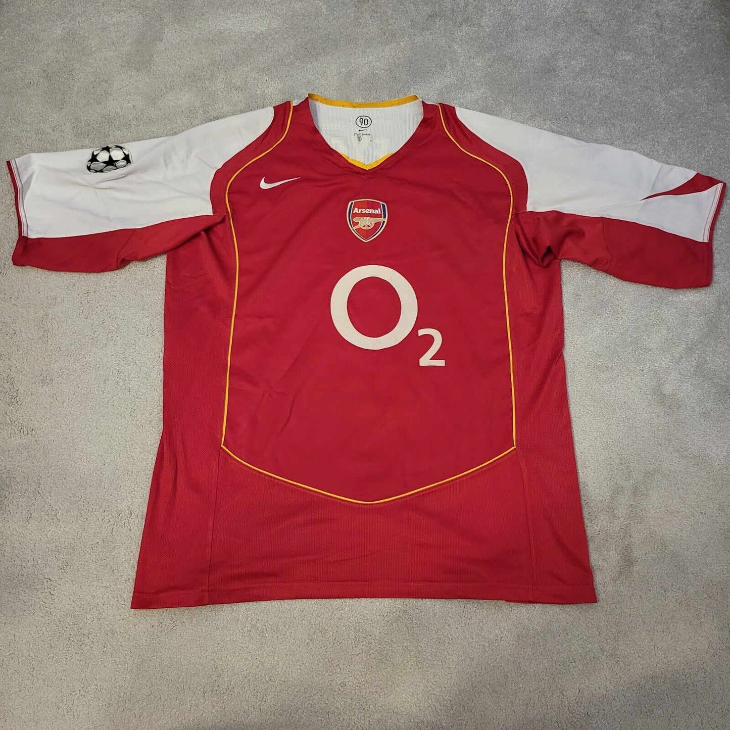 Arsenal EXTREMELY RARE  Shirt Extra Large Red Home 2004 2005 O2 Nike Jose Antonio Reyes Jersey