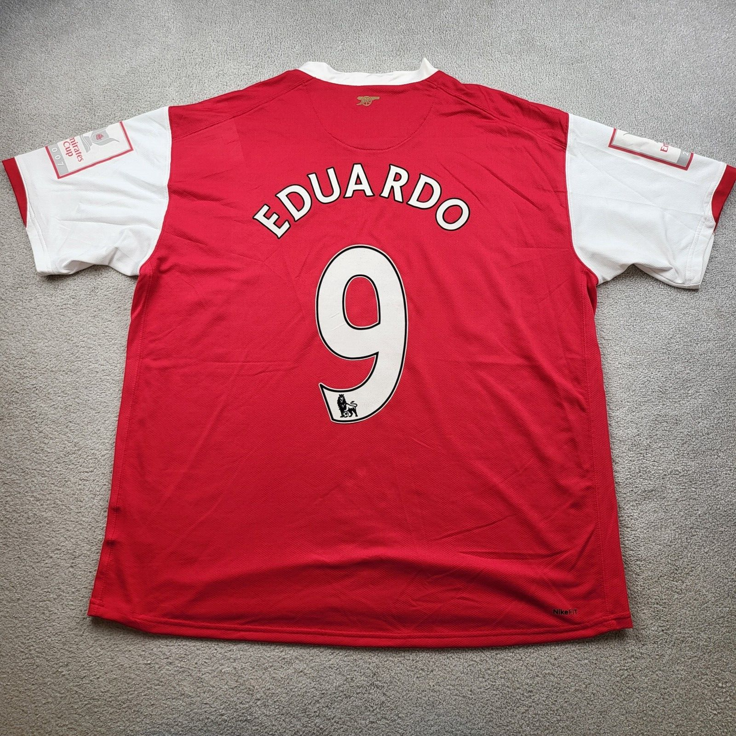 Arsenal Shirt 2XL Red Home Kit 2006 2007 2008 Nike Eduardo da Silva